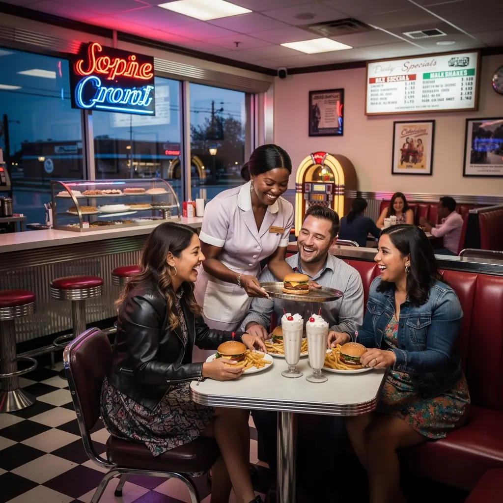 Turysta rozmawiający z lokalnym sprzedawcą o tradycyjnych potrawach.